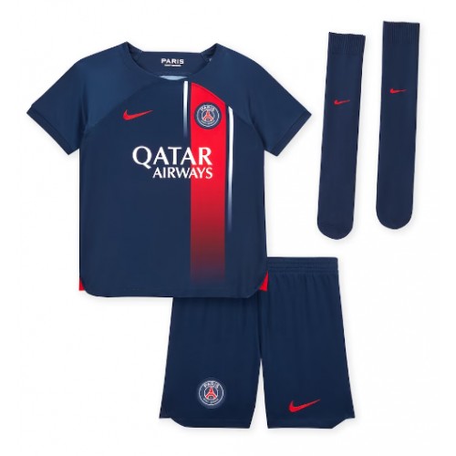 Paris Saint-Germain Kylian Mbappe #7 kläder Barn 2023-24 Hemmatröja Kortärmad (+ korta byxor) Paris Saint-Germain Kylian Mbappe #7 kläder Barn 2023-24 Hemmatröja Kortärmad (+ korta byxor)